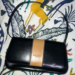 kate spade brown and black shoulder bag